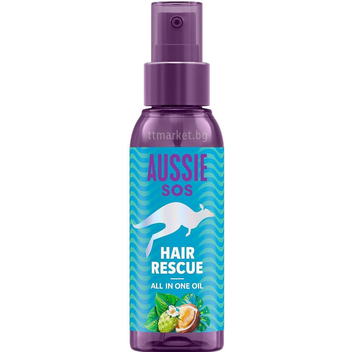 Aussie SOS Hair Rescue All in One Oil Олио за коса Всичко в 1 с ...