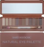 Палитра сенки за очи Bare Faced Chic Natural Eye Palette 12 цвята + двустранна четк