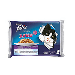 Пауч за котки FELIX Junior с пиле 4x85 гр.