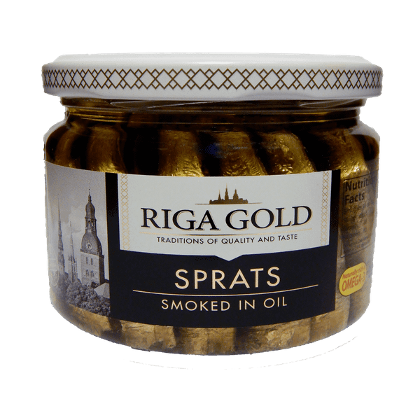 Shprot Riga Шпроти RIGA GOLD в олио пушени 250гр