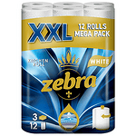 Кухненска ролка ZEBRA White XLL 12 бр.