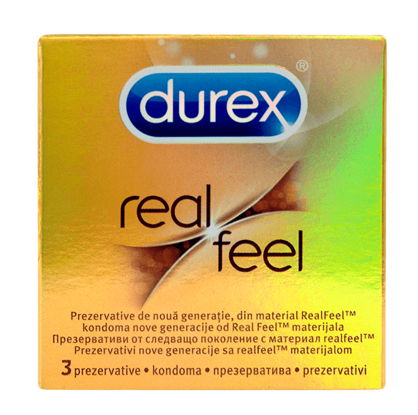 Дюрекс реал фил. Презервативы дюрекс Реал Фил 3 шт. Durex real feel 12. Презервативы золотые real feel.