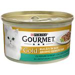 Пастет за котки GOURMET GOLD заек, дроб 85 гр.