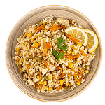 Ориз със зеленчуци, на грамаж
