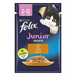 Пауч за котки FELIX Junior Пиле 85гр