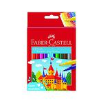 ФЛУМАСТЕРИ FABER-CASTELL ЗАМЪК 12 ЦВЯТА