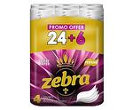 Тоалетна хартия ZEBRA Perfume 4 пл. 100% цел. 26+4 бр.