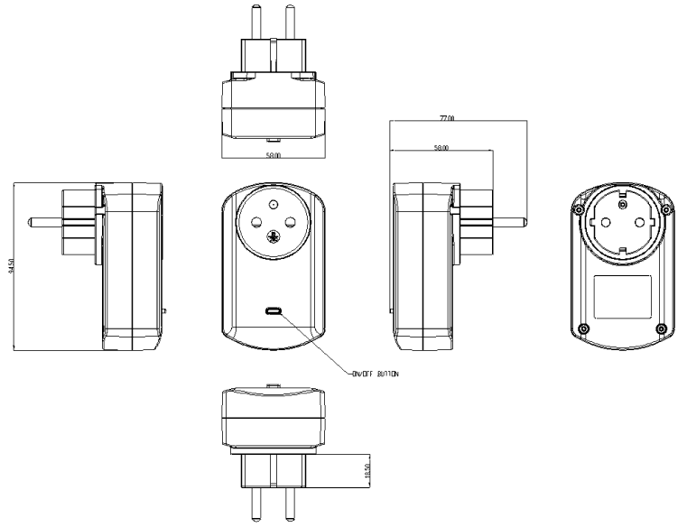 Контакт с измерване Philio 4 Контакт с измерване Philio image