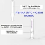 РЪЧНА UV-C + ОЗОН ЛАМПА