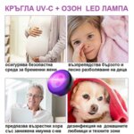 КРЪГЛА UV-C + ОЗОН LED ЛАМПА