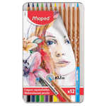 Акварелни моливи Maped Artist, 12 цвята