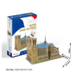 3D пъзел Notre Dame De Paris, 293 части - CubicFun-Copy