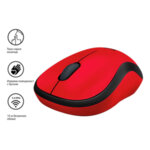 Безжична мишка Logitech M220 Silent Wireless Red