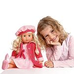 BAYER Пееща и говореща кукла Мария с розово палто 94635AJ