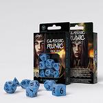 RPG Classic Runic Dice set: Glacier & Black