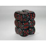 зарове/dice Chessex  D6 16mm (12 Dice) - space/red