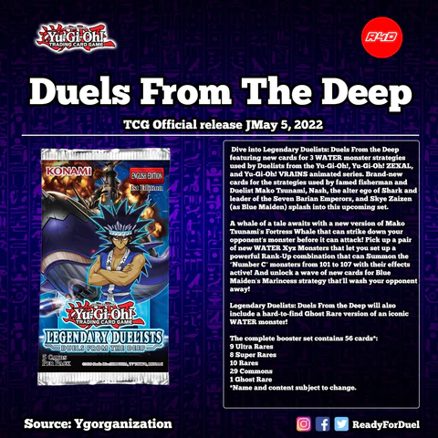 Yu-Gi-Oh Legendary Duelists 9 - Duels From The Deep booster
