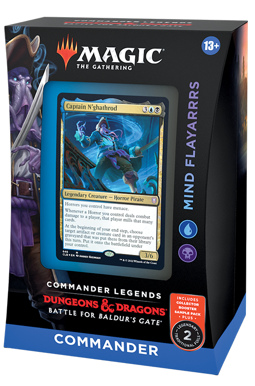 MTG: Commander Legends - Battle for Baldur's Gate Commander Deck - Mind Flayarrrs (blue-black)