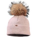 Зимна розова шапка Tristano с помпон