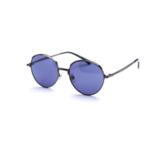 Дамски слънчеви очила със сини лещи и метални рамки, овални