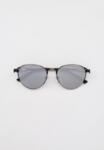 Елегантни сиви слънчеви очила - овални, метална техно рамка