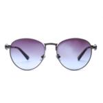 Слънчеви очила с нежен лилав цвят - овални, техно рамка