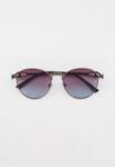 Слънчеви очила с нежен лилав цвят - овални, техно рамка