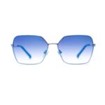 Дамски слънчеви очила Gian Marco Venturi, светло сини с метална рамка