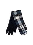 Черно-бели елегантни ръкавици с коланче