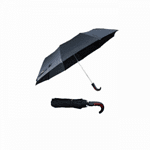 Полуавтоматичен мъжки чадър, черен
