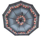 Автоматичен дамски чадър с цветя в пастелни тонове