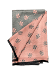 Голям дамски шал в благородно розово и сиво