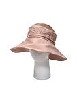 Памучна шапка идиотка, розова с UV защита