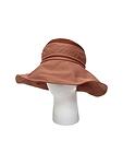Памучна шапка идиотка, цвят праскова, UV защита
