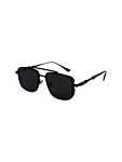 Слънчеви очила HAVVS - черни, тънка метална рамка