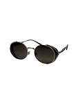 Елегантни слънчеви очила с кафява леща и сребриста рамка