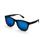 Слънчеви очила B с огледални сини лещи и черна матова рамка