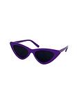 Дамски слънчеви очила cat eye с лилава рамка