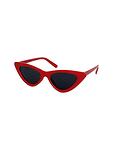 Дамски слънчеви очила cat eye с червена рамка