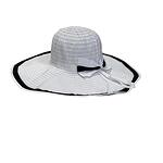 Бяла дамска шапка с голяма периферия, капела-Copy