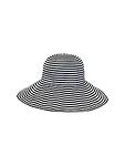 Лятна дамска шапка - черно-бяло рае с периферия