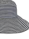 Лятна дамска шапка - черно-бяло рае с периферия