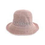 Бежова лятна дамска шапка с малка периферия, еко слама