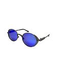 Сини мъжки слънчеви очила HAVVS с оригинална метална рамка