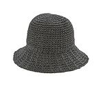 Черна лятна дамска шапка с малка периферия