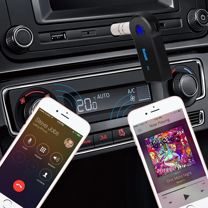 Bluetooth AUX Букса за слушане на музика 3.5mm жак