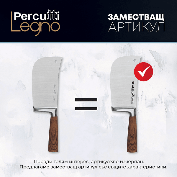 Важно за лоялната ни програма с ножове и кухненски пособия с марка Percutti