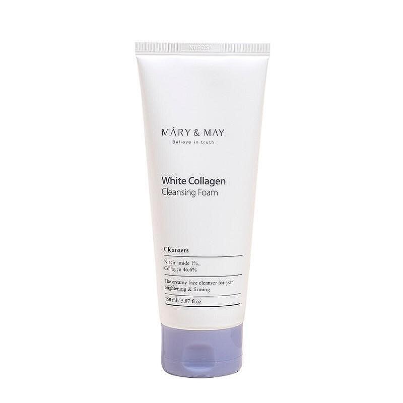 MARY & MAY | White Collagen Cleansing Foam, 150 ml