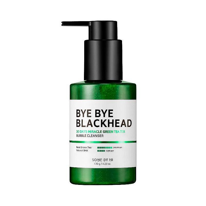 SOME BY MI | Bye Bye Blackhead 30 Days Miracle Green Tea Tox Bubble Cleanser, 120 g