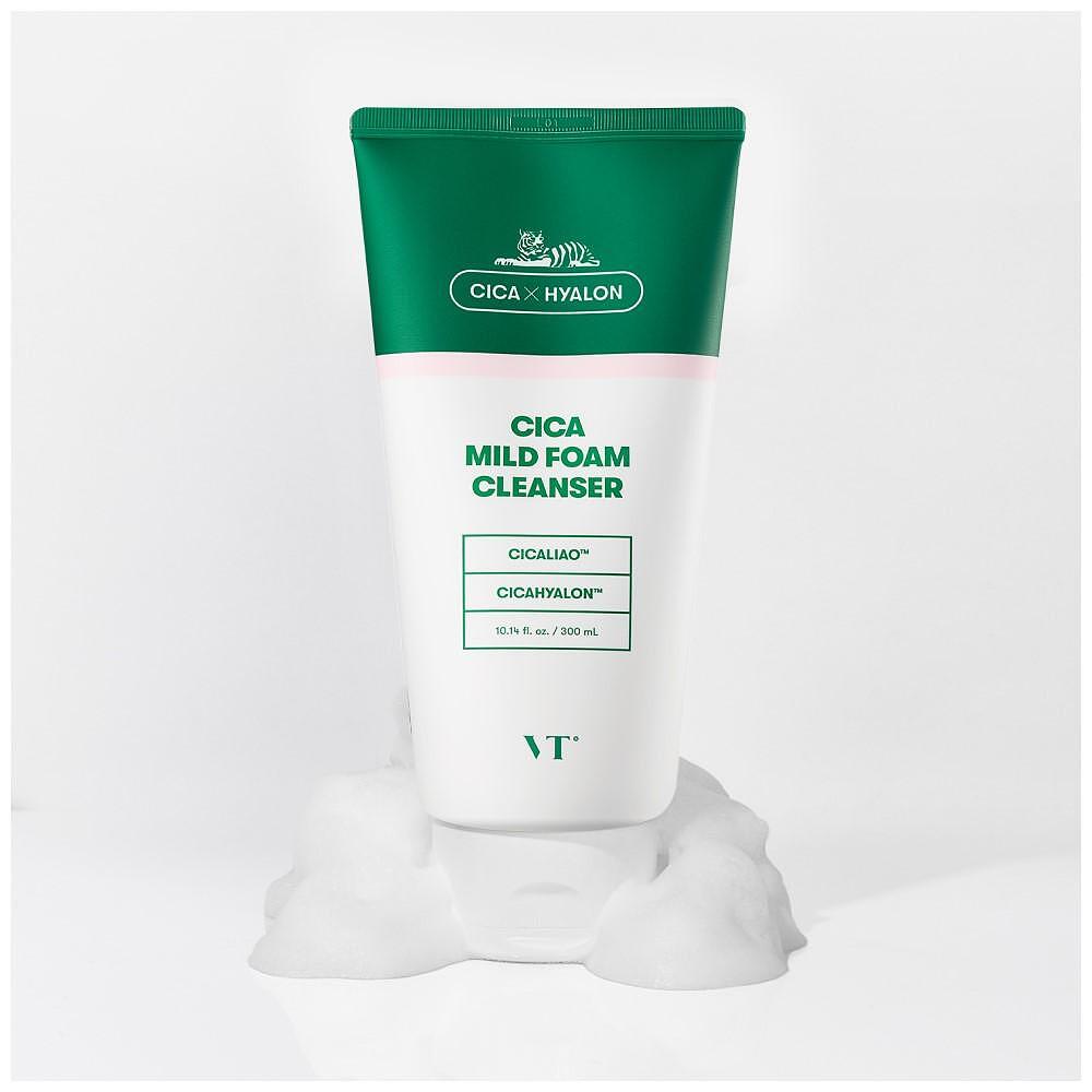VT COSMETICS | Cica Mild Foam Cleanser, 300 ml